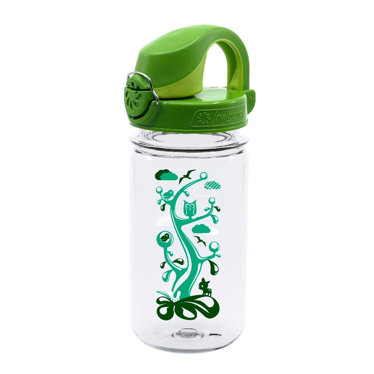 Nalgene Kids On The Fly OTF 350ml Bottle (Grøn (CLEAR/SPROUT))