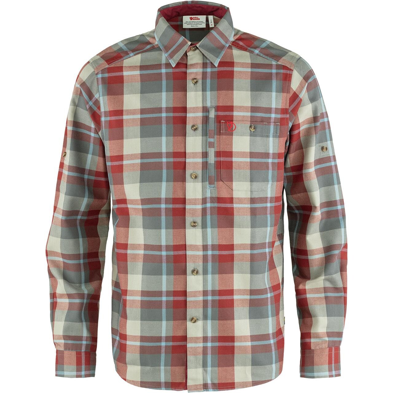  Fj&auml;llr&auml;ven Mens Fj&auml;llglim Shirt  (RED (RED OAK-BASALT/345-050) Small)