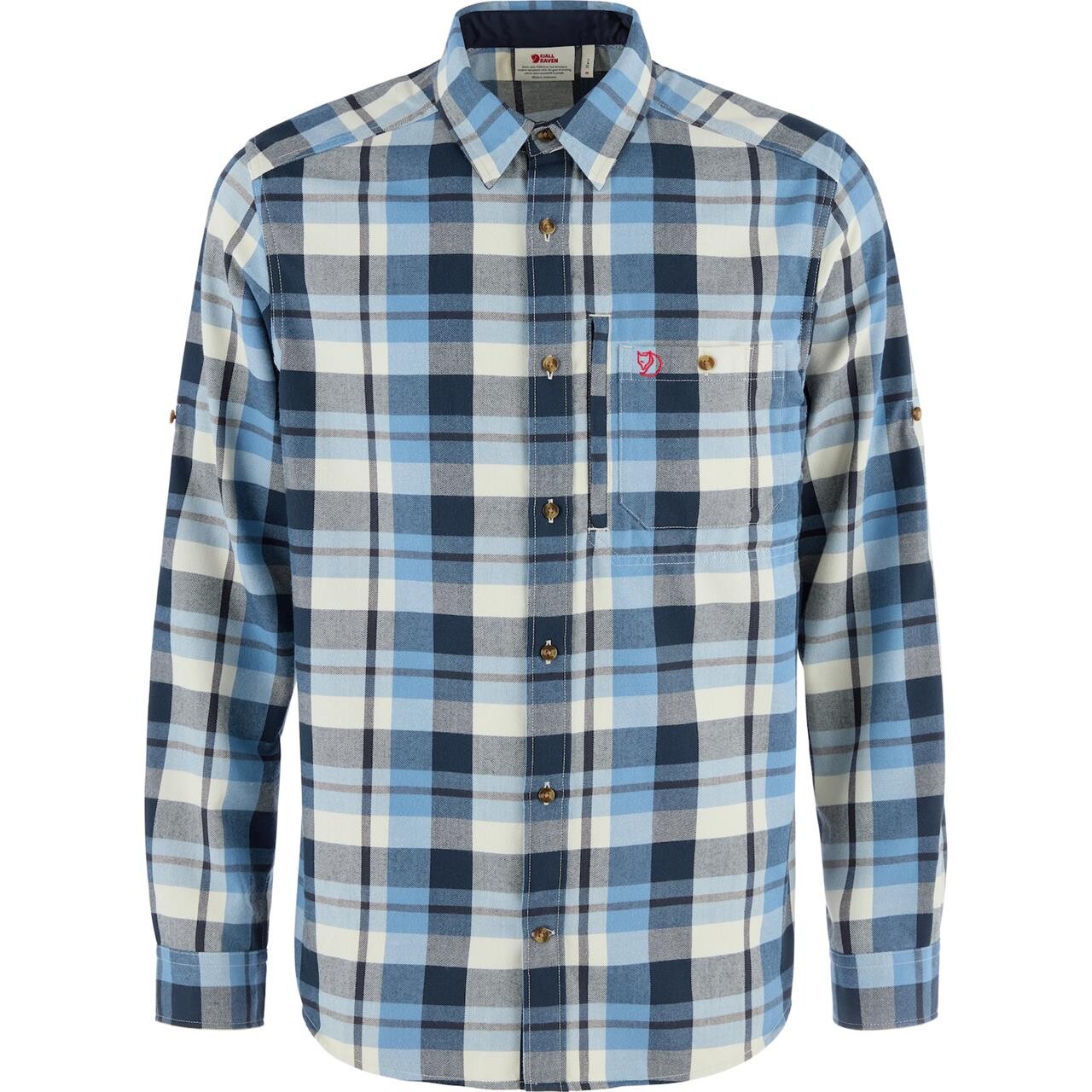 Fjällräven Mens Fjällglim Shirt (Blå (DAWN BLUE-CHALK WHITE/543-113) Medium)