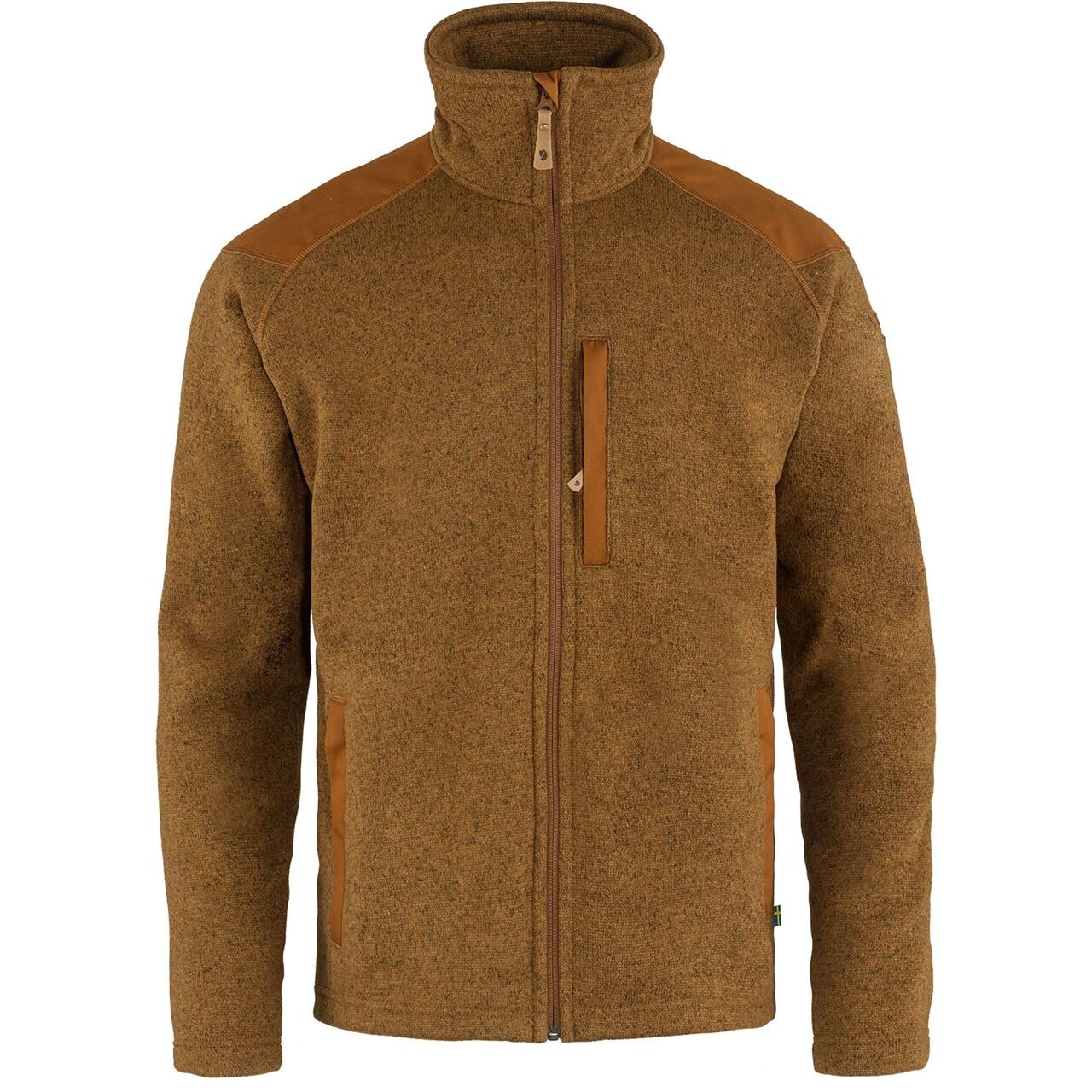 Fjällräven Mens Buck Fleece  (Rød (CHESTNUT/230) Small)