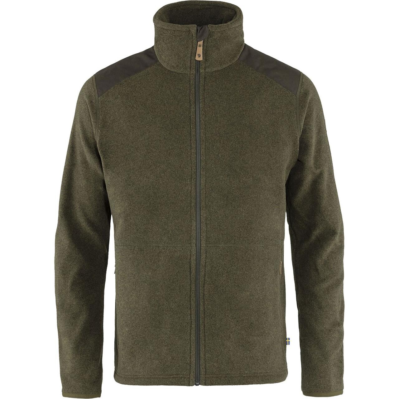 Fjällräven Mens Sten Fleece  (Grøn (DARK OLIVE/633) Medium)