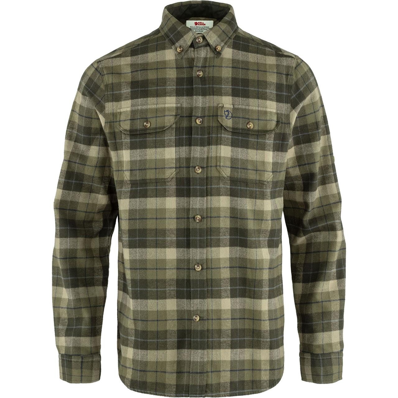 Fjällräven Mens Singi Heavy Flannel Shirt  (Grøn (GREEN-DEEP FOREST/620-662) Medium)