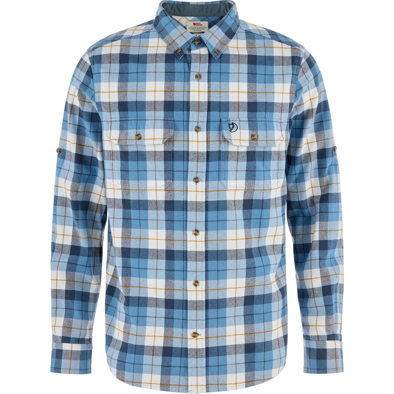 Fjällräven Mens Singi Heavy Flannel Shirt (Blå (DAWN BLUE-EGGSHELL/543-111) X-large)