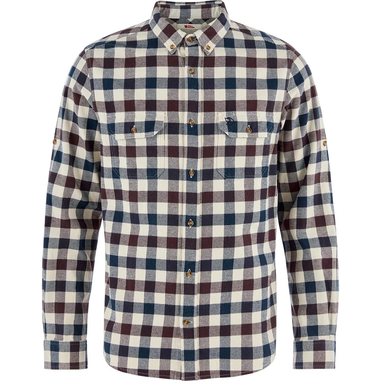Fjällräven Mens Skog Shirt (Brun (CHALK WHITE-BLACK OAK/113-294) Large)