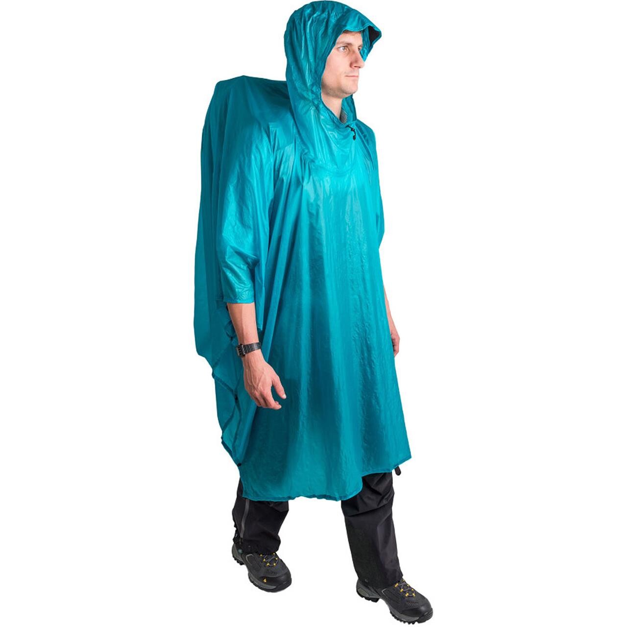 Se Sea to Summit UltraSil 15D Poncho (Blå (BLUE) ONESIZE) hos Friluftsland.dk