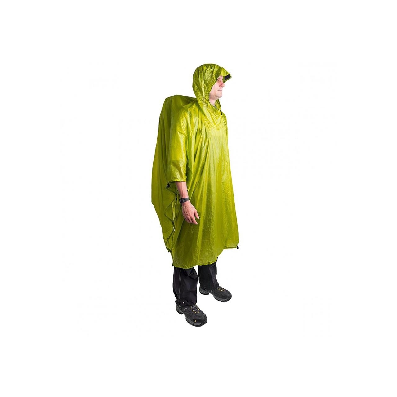 #2 - Sea to Summit UltraSil 15D Poncho (Grøn (LIME) ONESIZE)