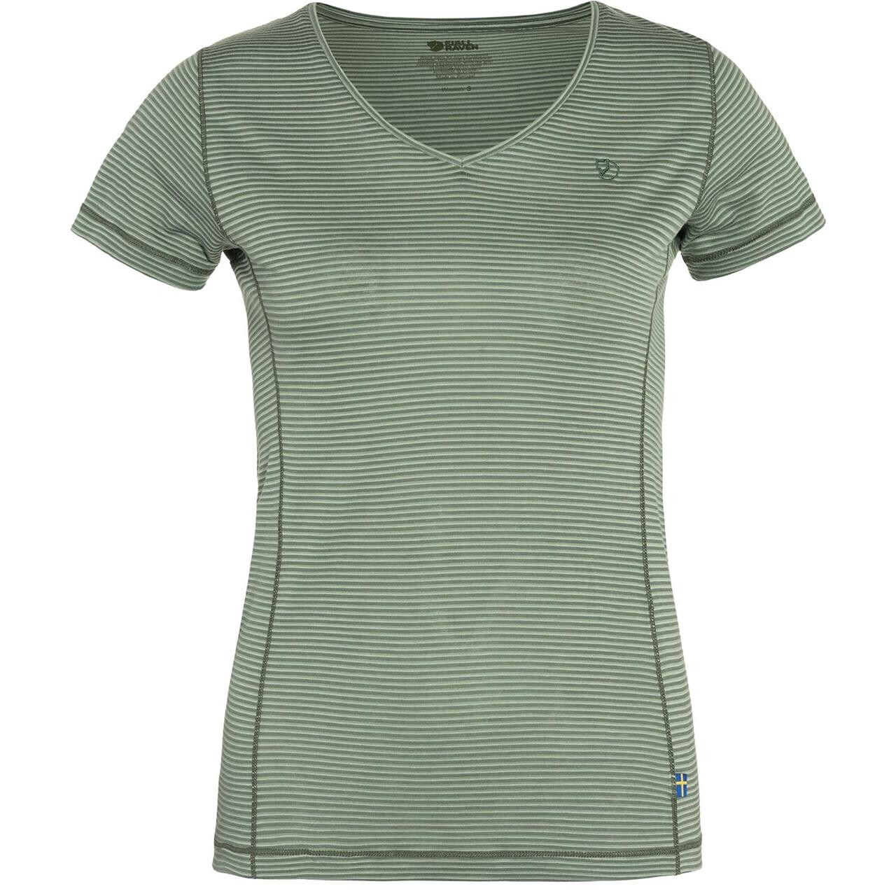 Se Fjällräven Womens Abisko Cool T-Shirt (Grøn (PATINA GREEN/614) X-small) hos Friluftsland.dk