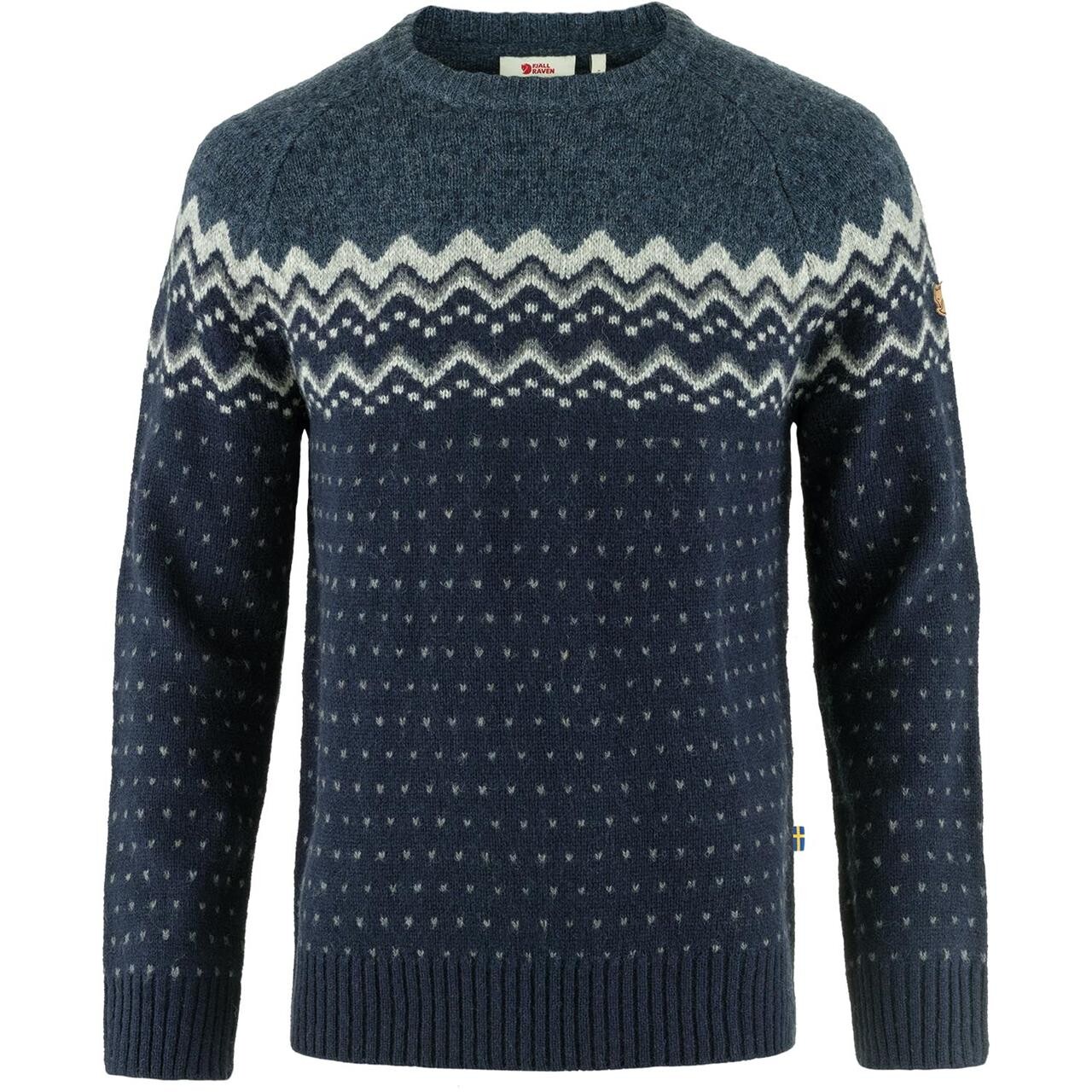 Fjällräven Mens Évik Knit Sweater  (Blå (DARK NAVY-MTN BLUE/555-570) XX-large)