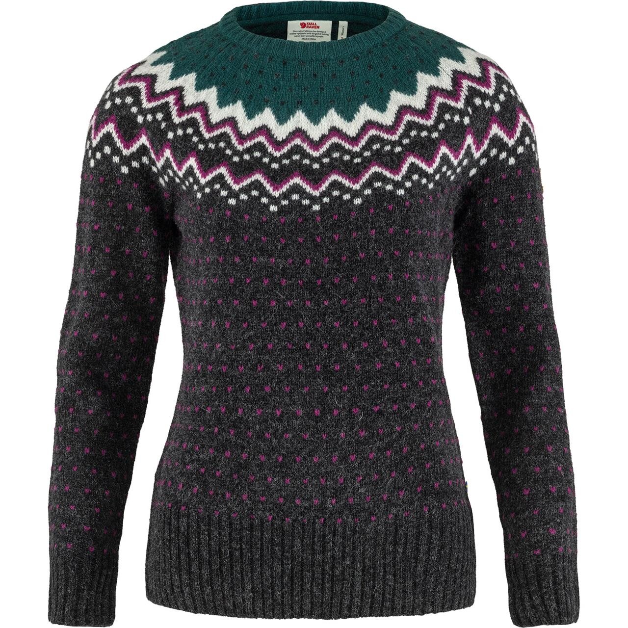  Fj&auml;llr&auml;ven Womens &Ouml;vik Knit Sweater  (GREEN (ARCTIC GREEN/667) Small)