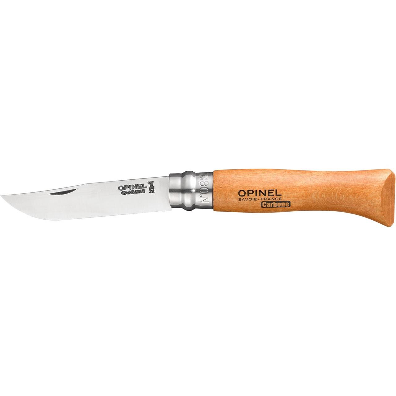 Opinel N°8 Carbon Steel (Brun (BEACHWOOD))