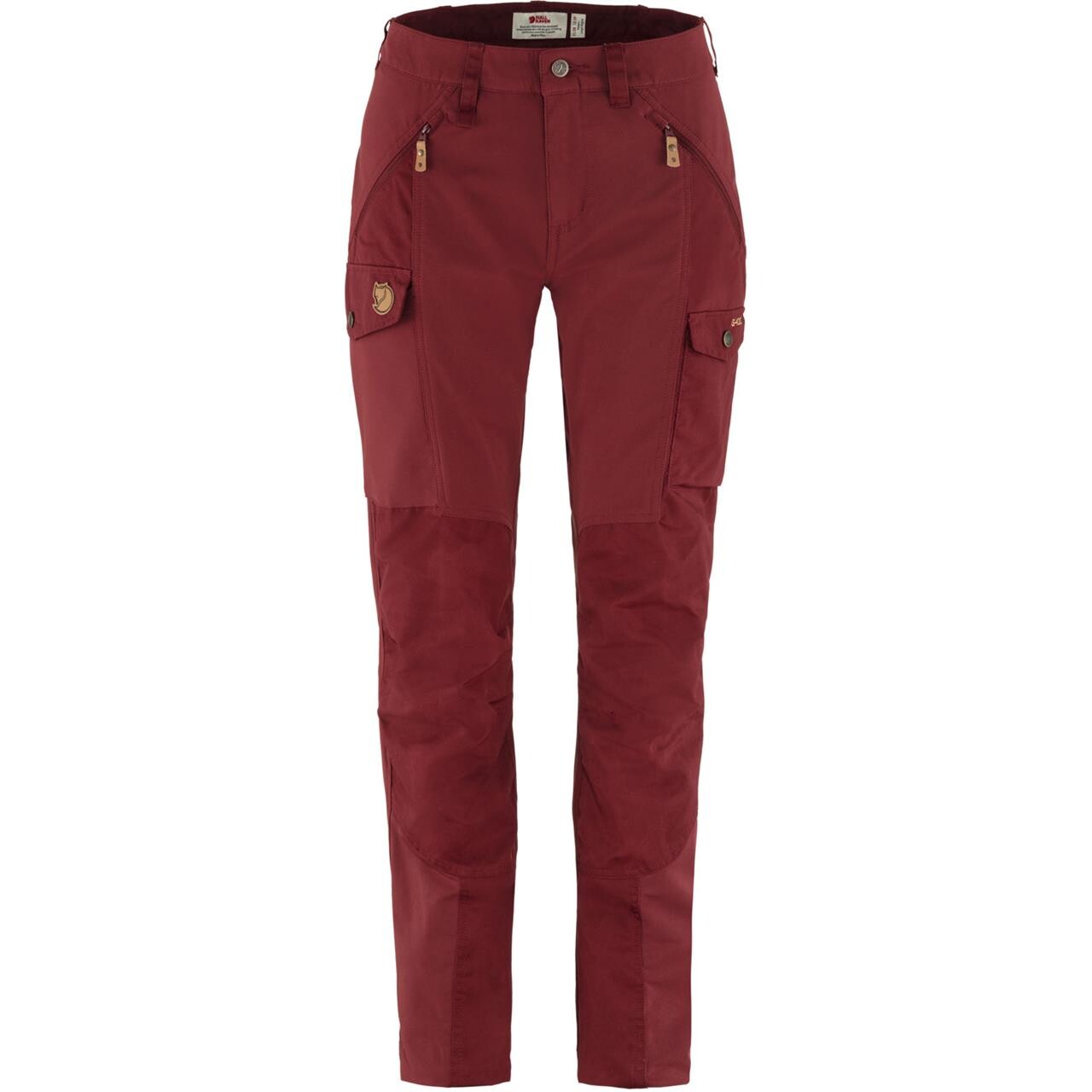 Fjällräven Womens Nikka Trousers Curved  (Rød (BORDEAUX RED/347) 40)