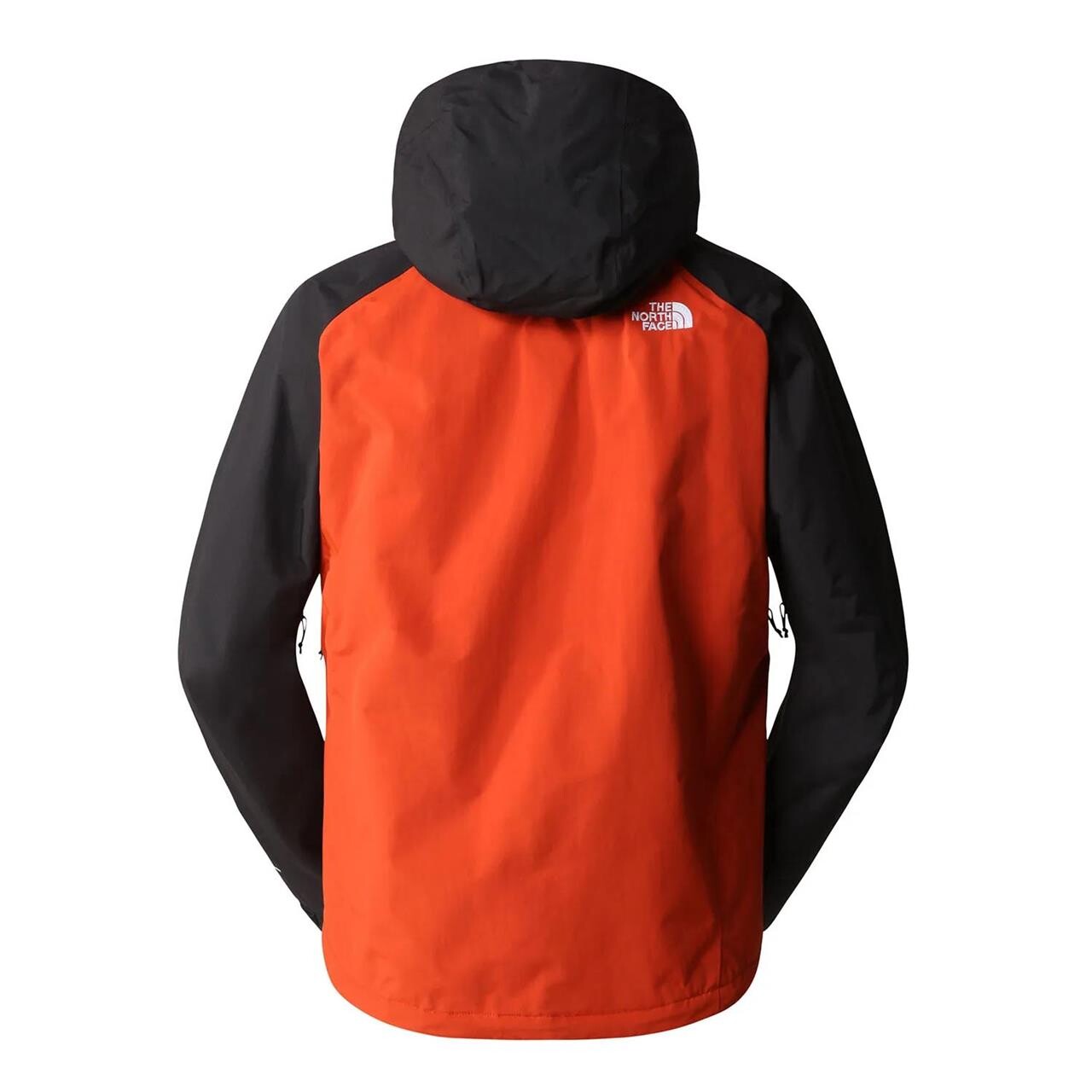 Se The North Face Mens Stratos Jacket (Orange (RUSTED BRONZE/ARRW YELLOW/BLK) Small) hos Friluftsland.dk