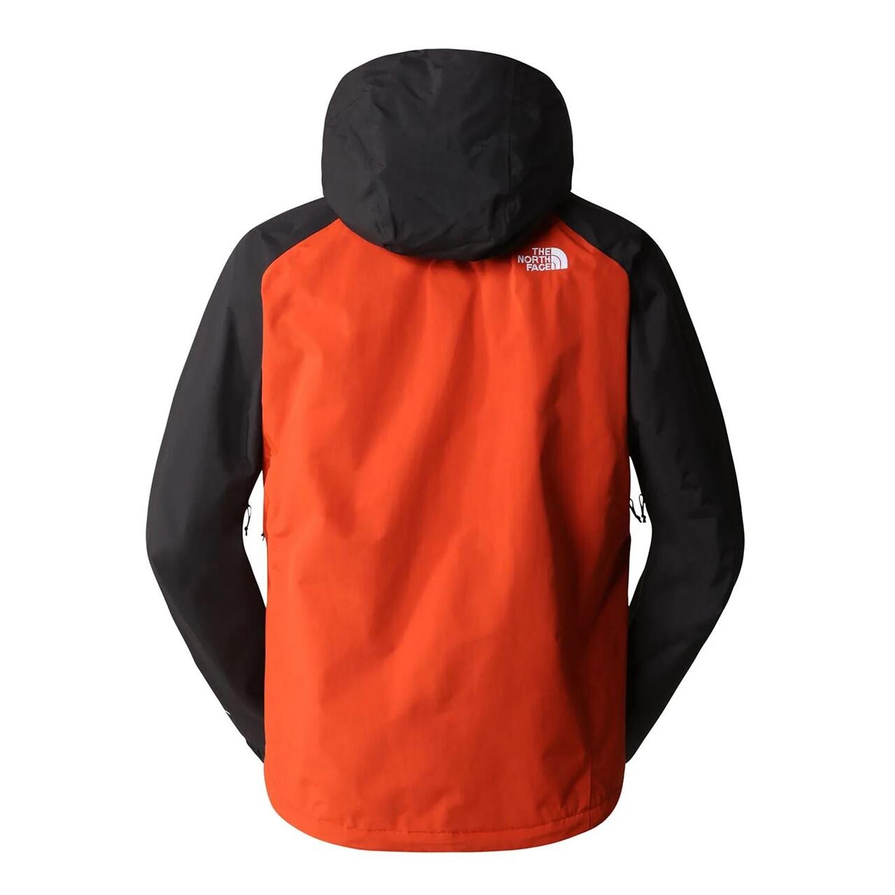 Se The North Face Mens Stratos Jacket (Orange (RUSTED BRONZE/ARRW YELLOW/BLK) Medium) hos Friluftsland.dk