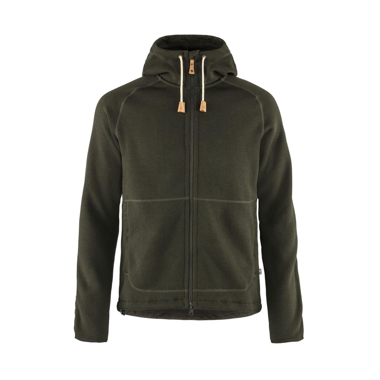 Fjällräven Mens Övik Fleece Hoodie  (Grøn (DEEP FOREST/662) X-small)