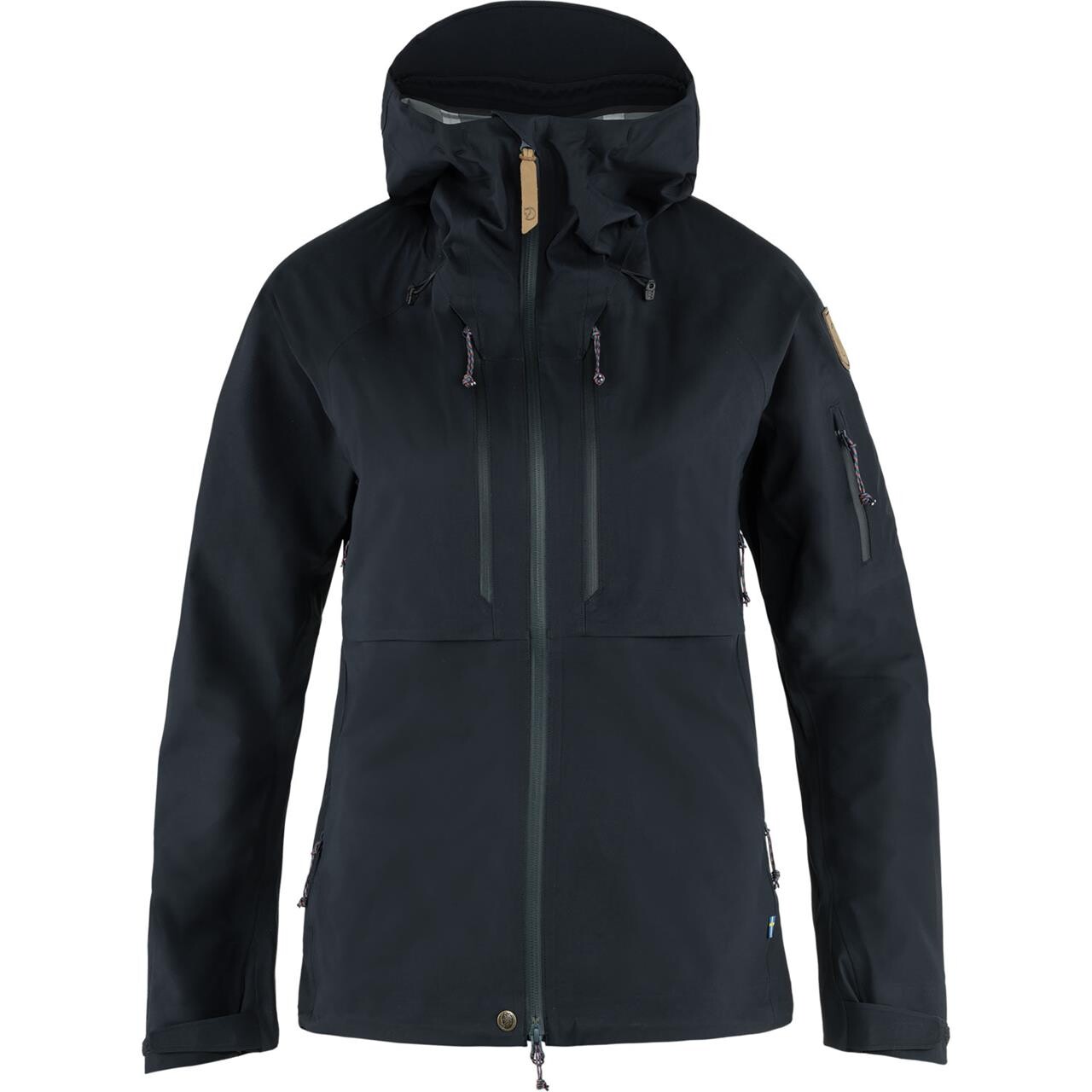 Se Fjällräven Womens Keb Eco-Shell Jacket (Blå (DARK NAVY/555) X-small) hos Friluftsland.dk