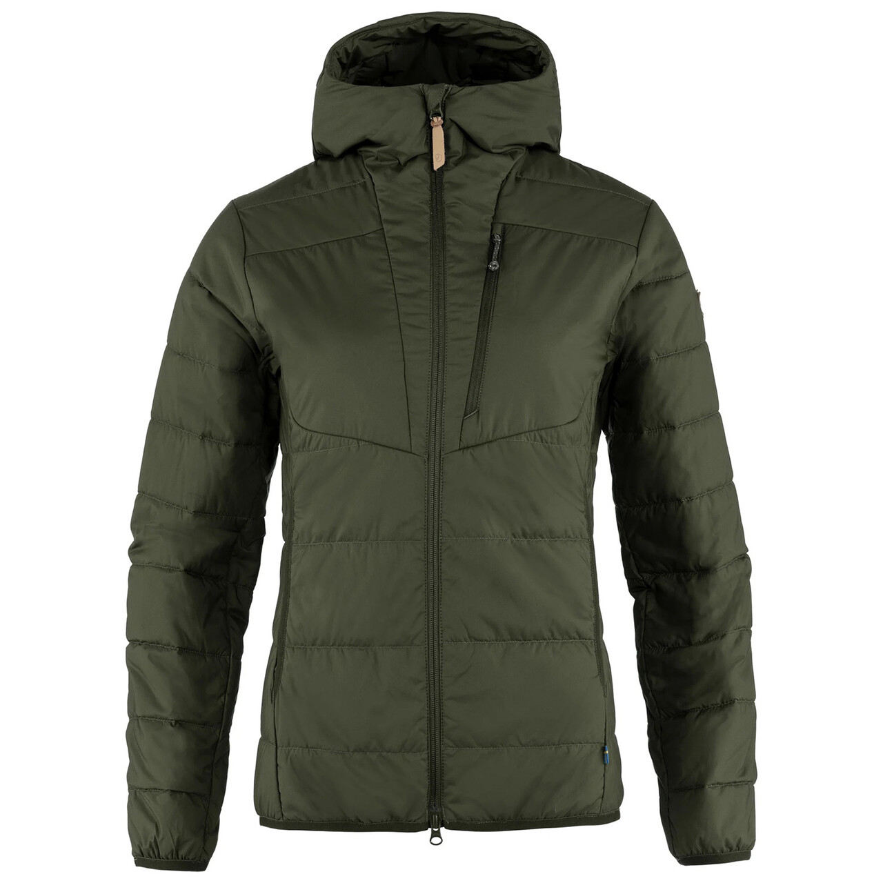Fjällräven Womens Keb Padded Hoodie (Grøn (DEEP FOREST/662) X-small)