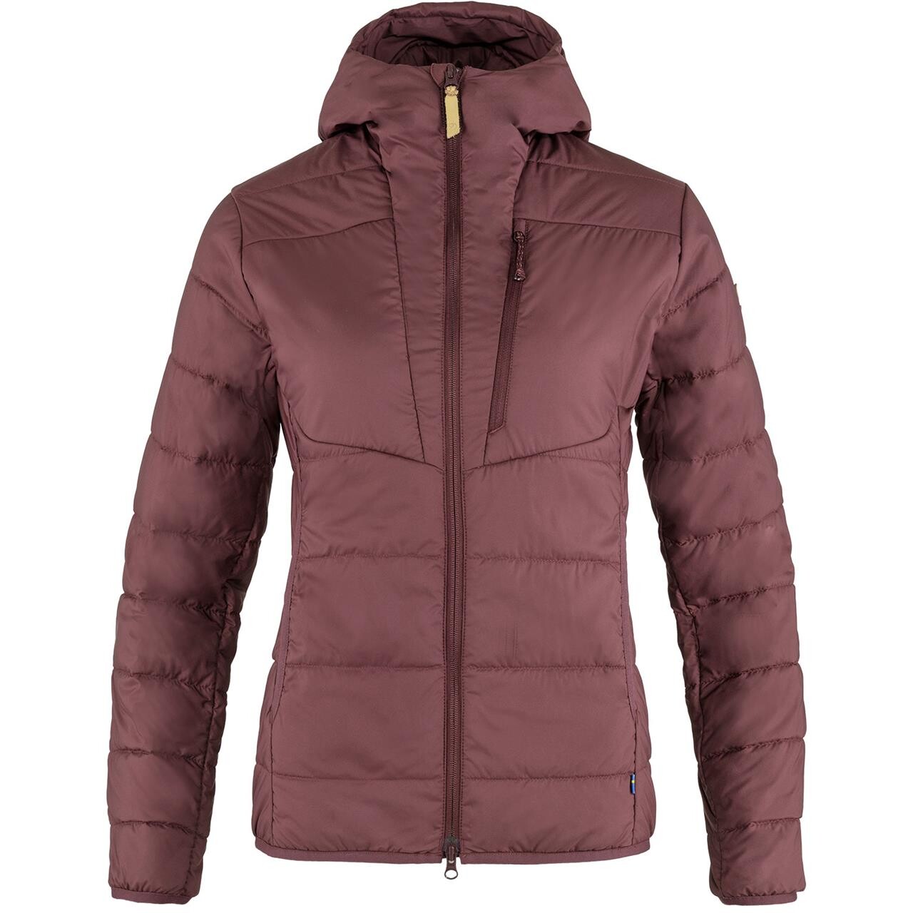 Fjällräven Womens Keb Padded Hoodie  (Rød (PORT/357) Small)