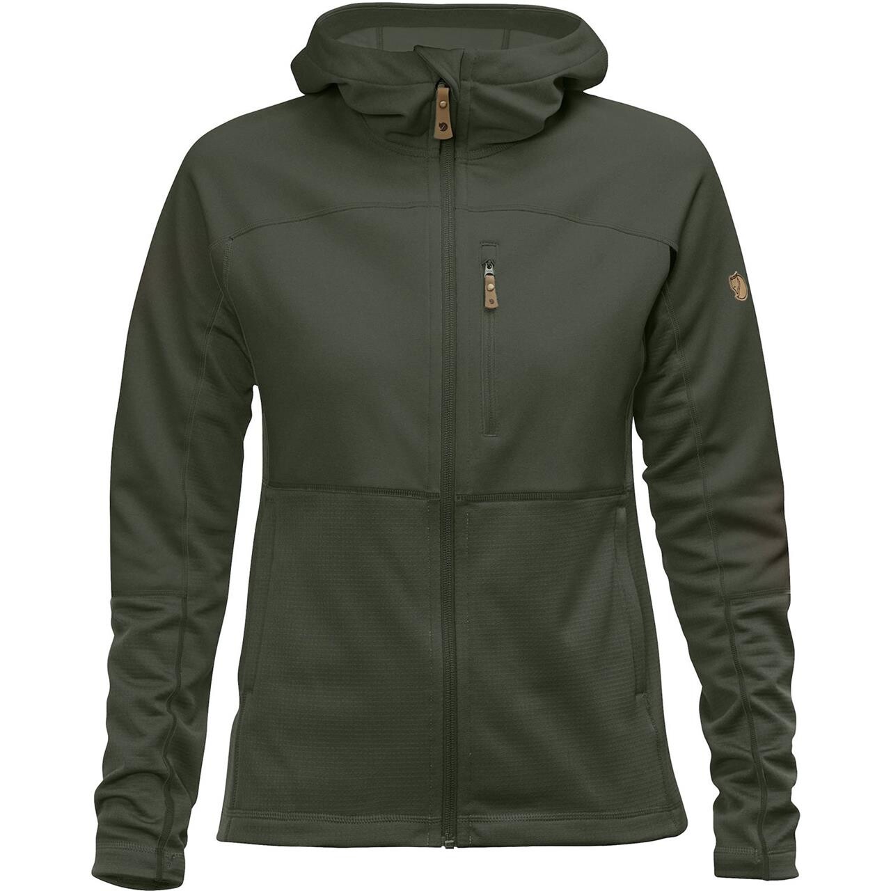 Se Fjällräven Womens Abisko Trail Fleece (Grøn (DEEP FOREST/662) Small) hos Friluftsland.dk