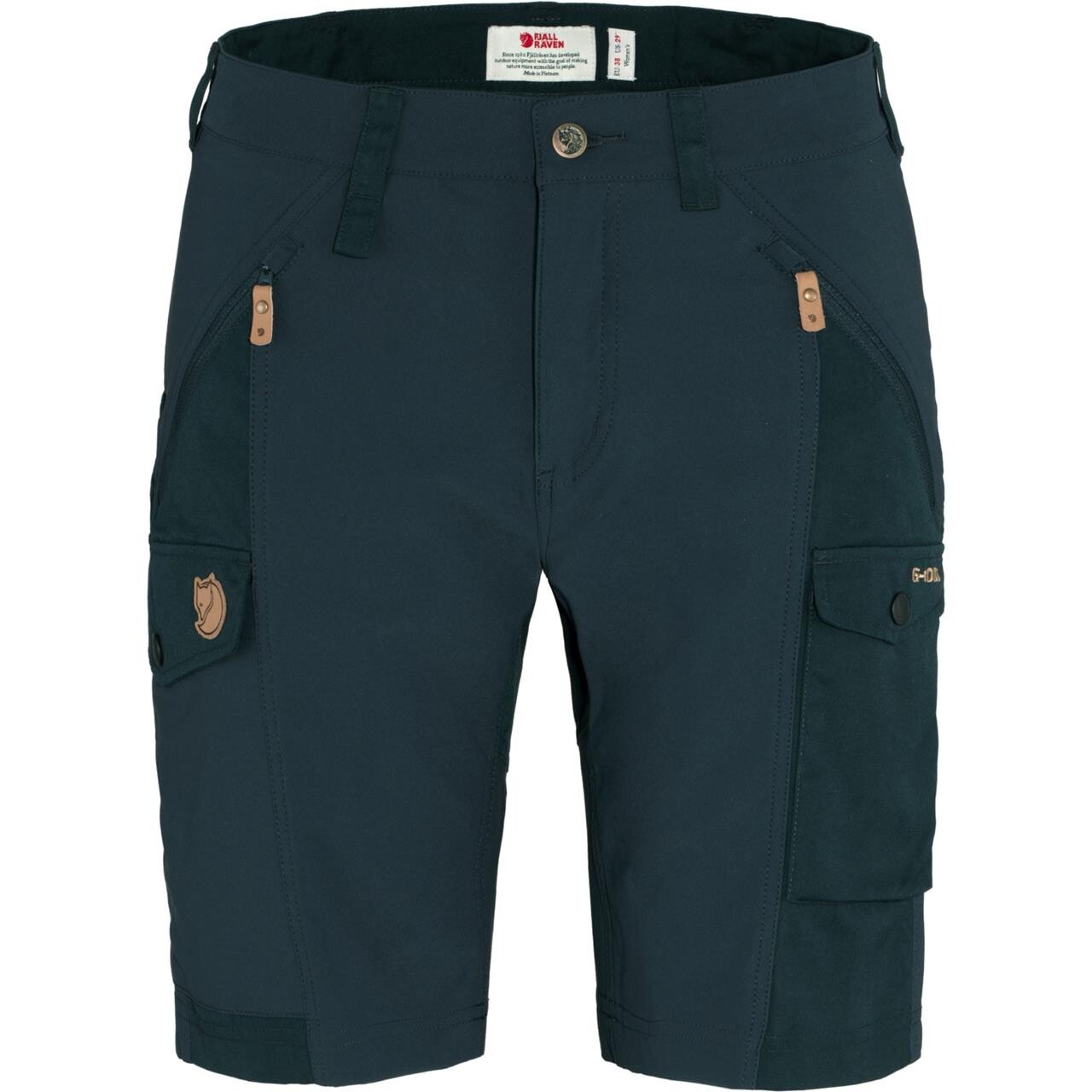 Fjällräven Womens Nikka Shorts Curved  (Blå (DARK NAVY/555) 48)