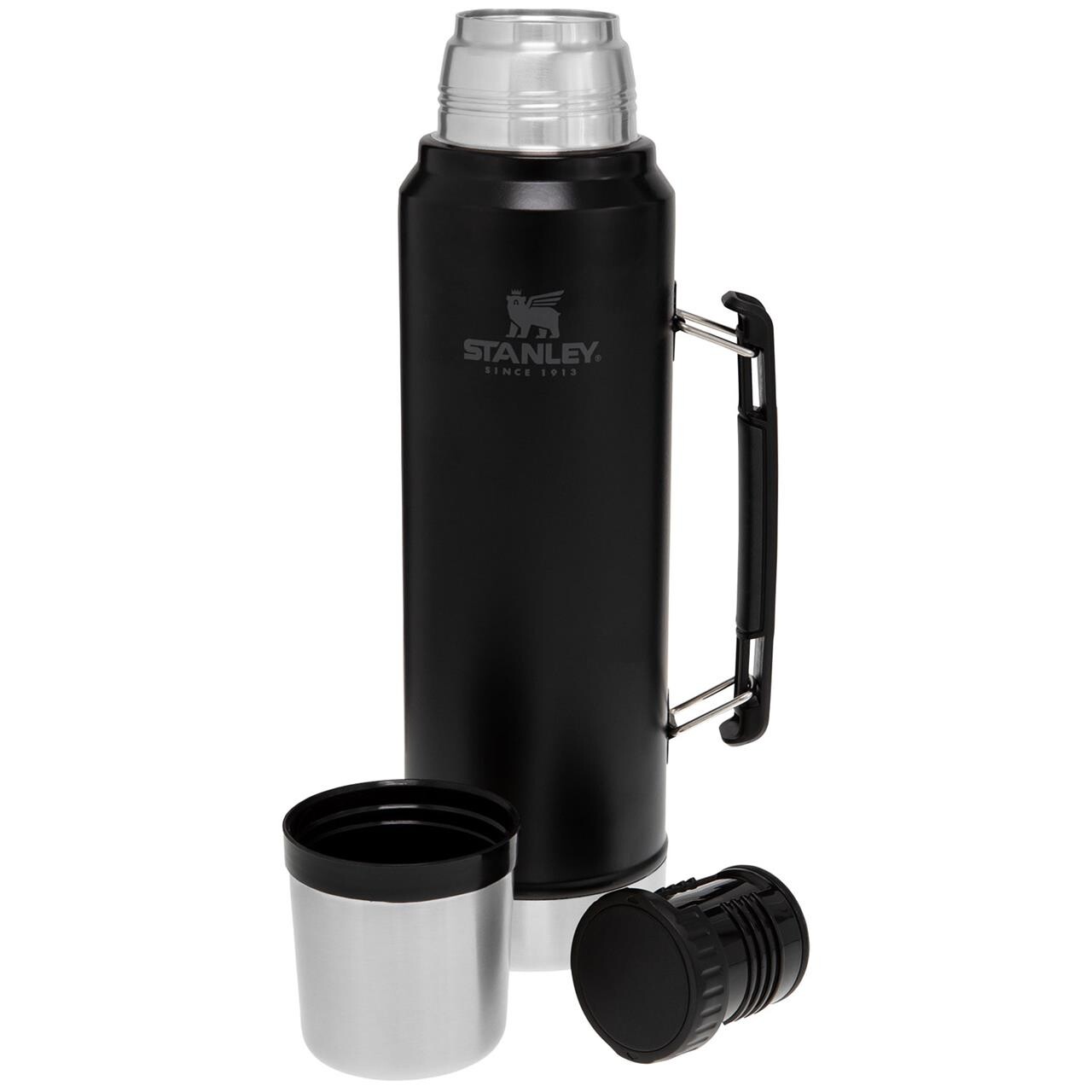 Billede af Stanley Classic Vacum Bottle 1,0L (Sort (MATTE BLACK)) hos Friluftsland.dk