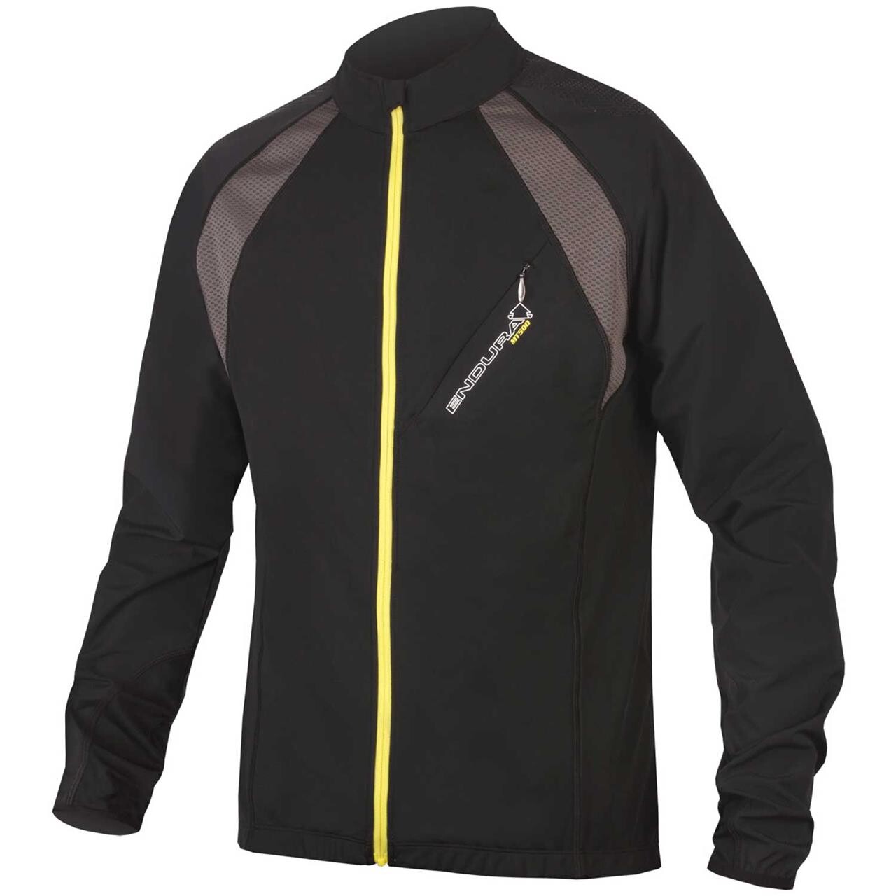 Endura Mens Mt500 Full Zip Jersey Sort Black