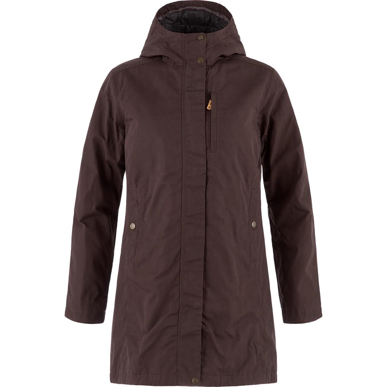 Fjällräven Womens Kiruna Padded Parka (Brun (BLACK OAK/294) Large)