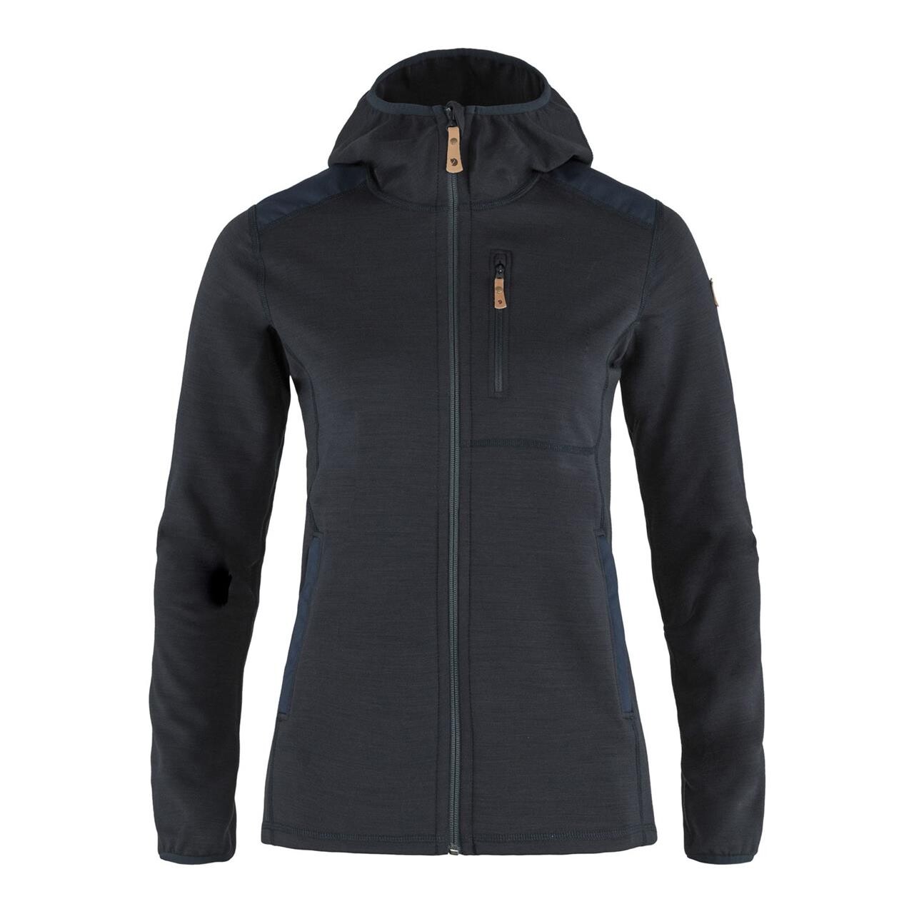 Fjällräven Womens Keb Fleece Hoodie 2016 model (Blå (DARK NAVY/555) Small)