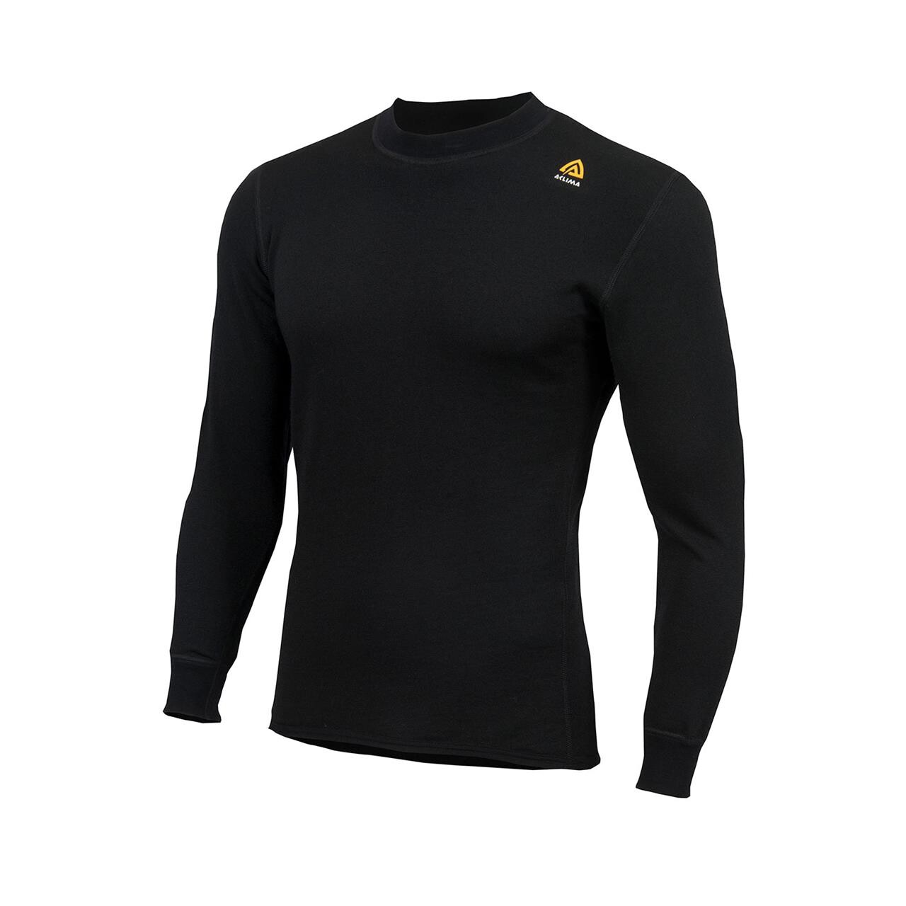 Aclima HotWool 230 g Crew Neck (Sort (JET BLACK) Large)