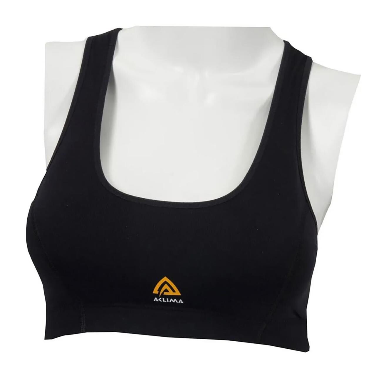 Aclima Womens HotWool 230 g Sports Top  (Sort (BLACK) X-small)