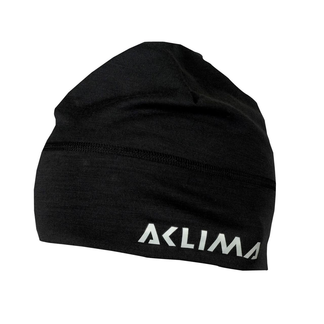 Se Aclima LightWool Beanie - Jet Black hos Friluftsland.dk