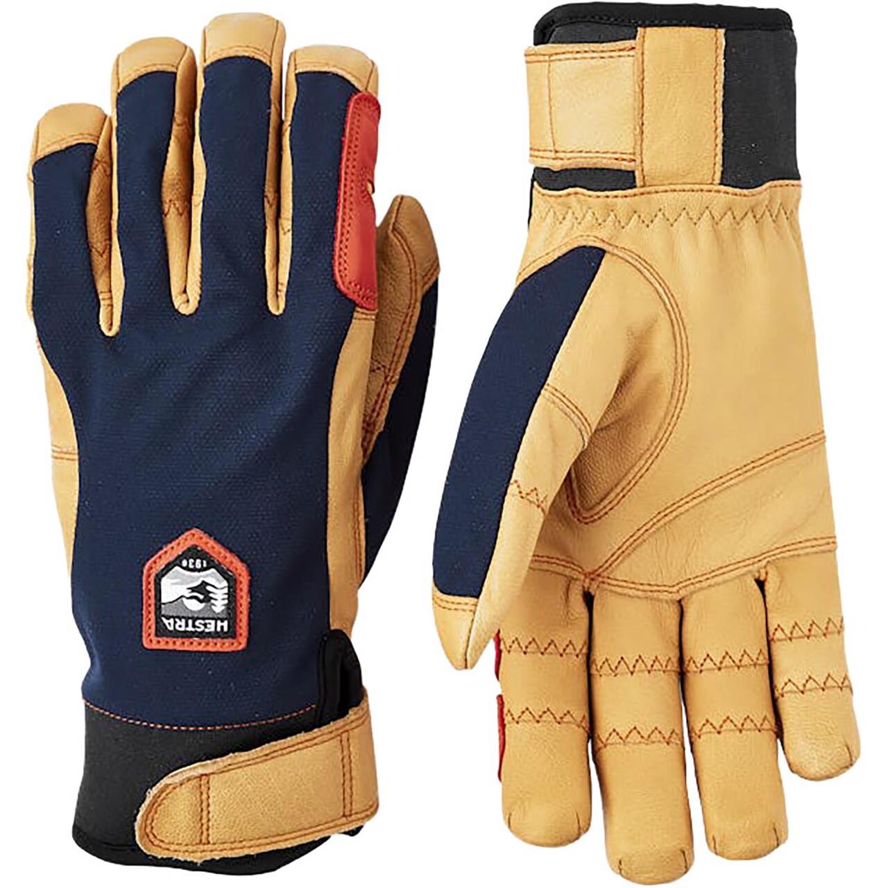 Hestra Ergo Grip Active 5-finger (Brun (NAVY/NATURAL BROWN) 7)