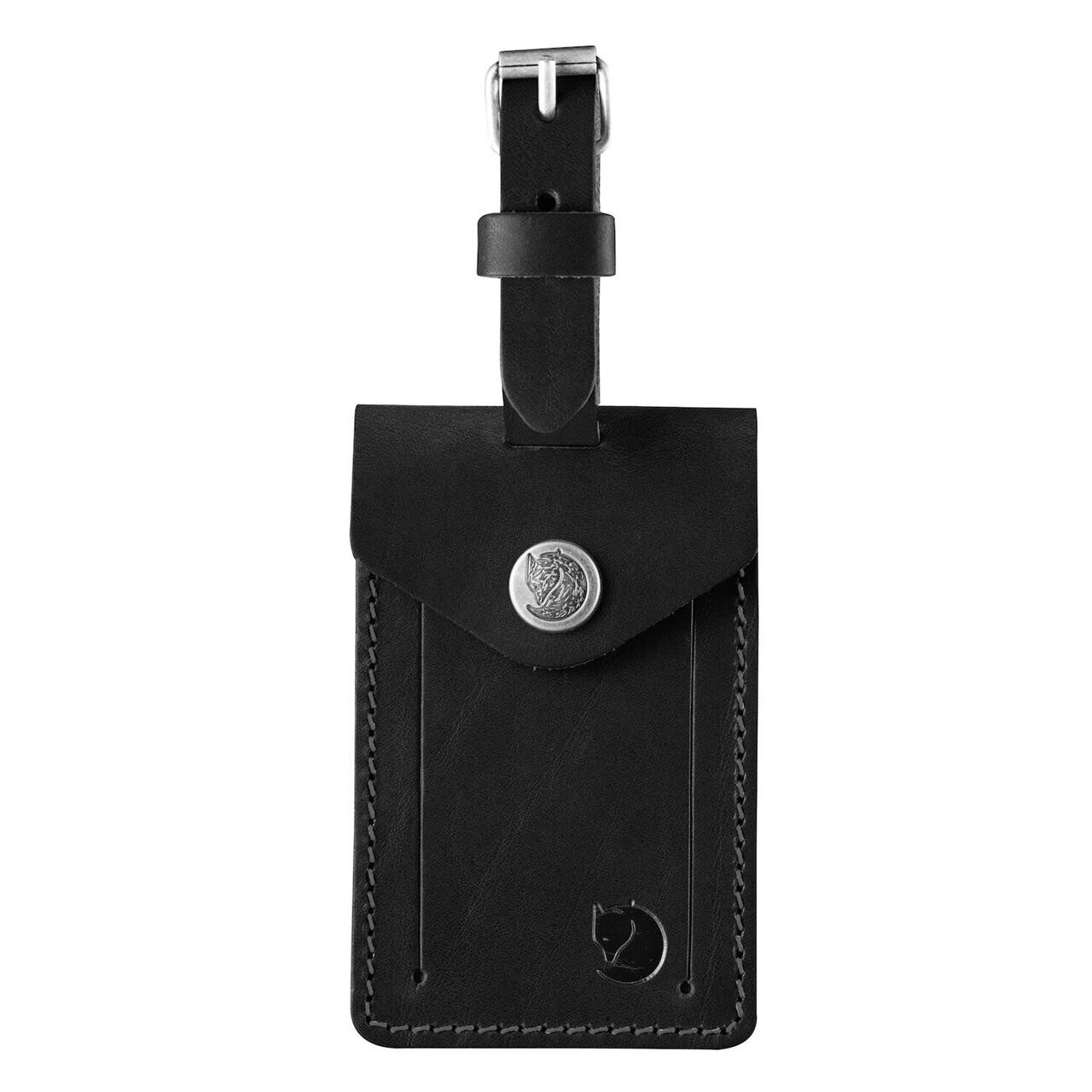 Fjällräven Leather Luggage Tag (Sort (BLACK/550))