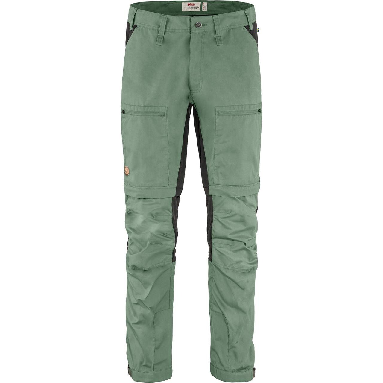 Fjällräven Mens Abisko Lite Trekking ZO Trouser REG (Grøn (PATINA GREEN-DARK GREY/614-030) 48)