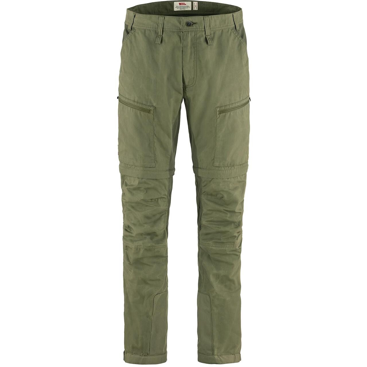 Fjällräven Mens Abisko Lite Trekking ZO Trouser REG (Grøn (GREEN-LAUREL GREEN/620-625) 48)