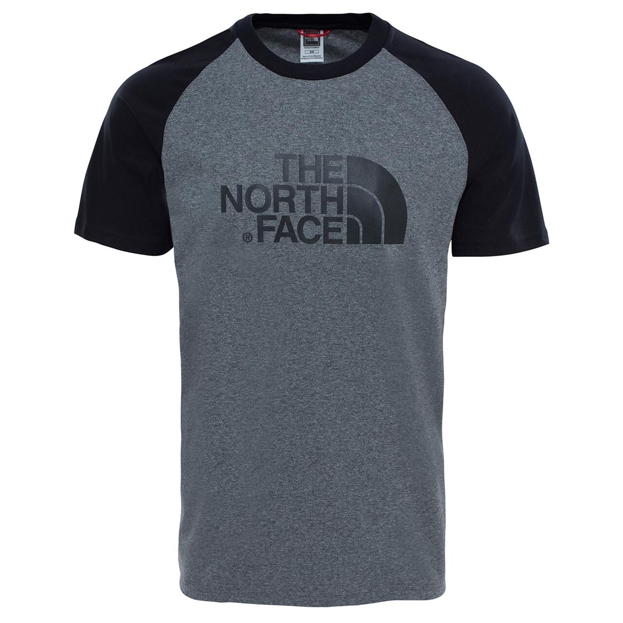  The North Face Mens S/S Raglan Easy Tee  (GREY (TNF MEDIUM GREY HEATHER) Medium)