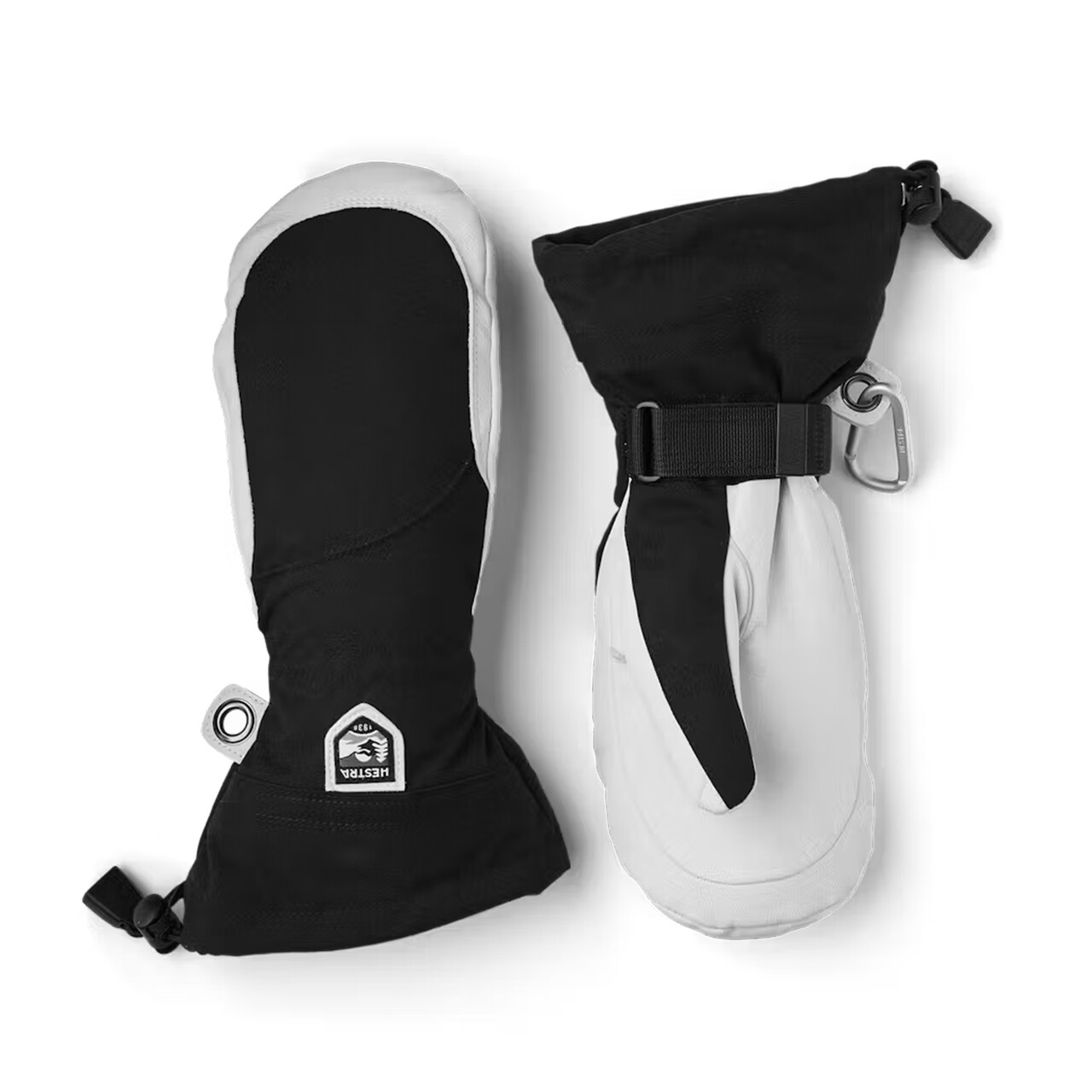 Hestra Womens Heli Ski Mitt (Sort (BLACK/OFFWHITE) 6)