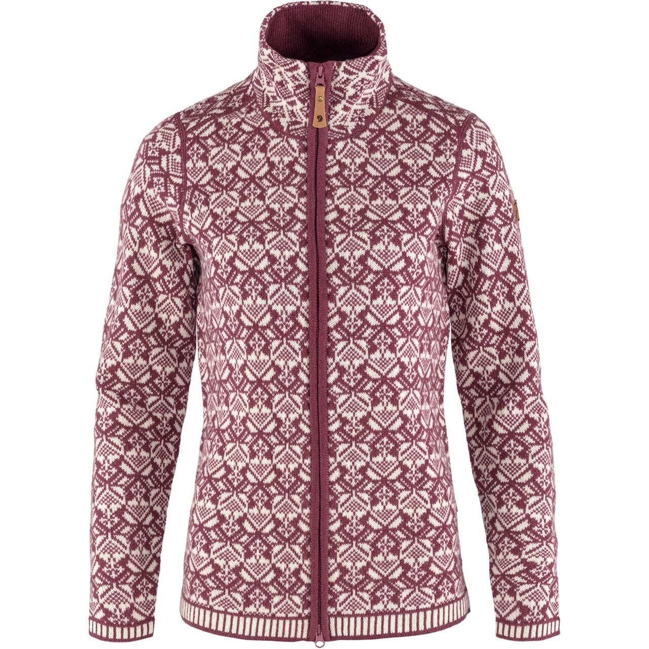  Fj&auml;llr&auml;ven Womens Snow Cardigan  (RED (MESA PURPLE/410) Medium)