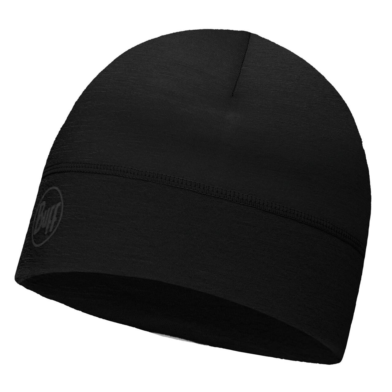 Billede af Buff Lightweight Merino Beanie (Sort (SOLID BLACK) One size)