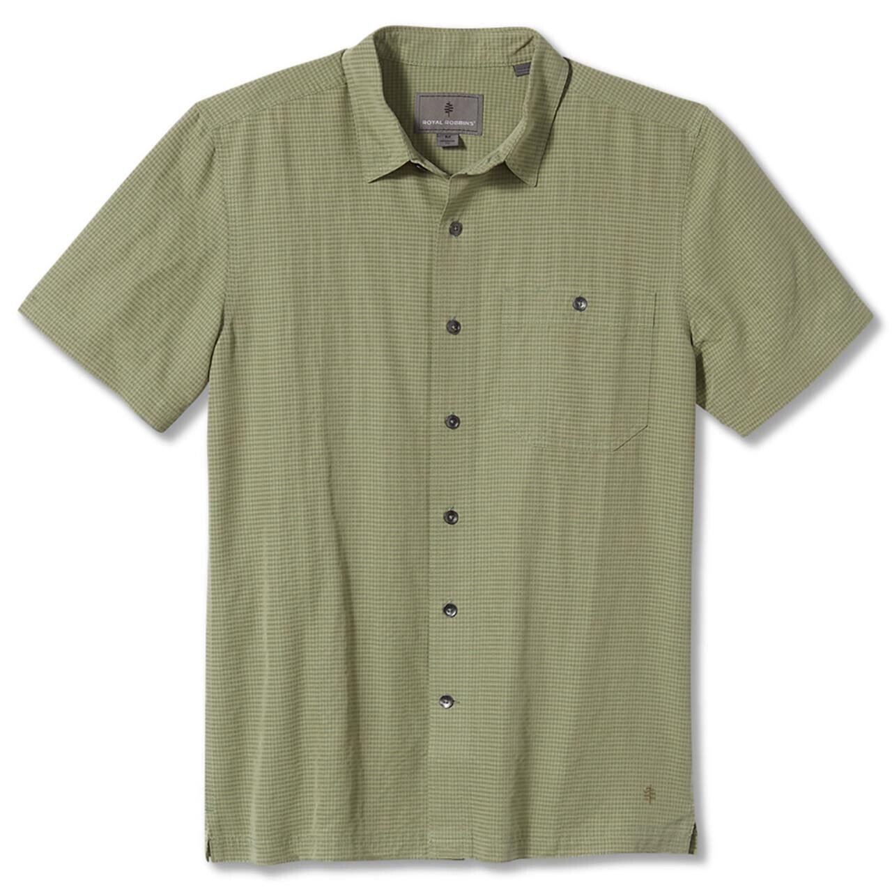 Se Royal Robbins Mens Mojave Pucker Dry S/S (Grøn (LT OLIVE) Small) hos Friluftsland.dk