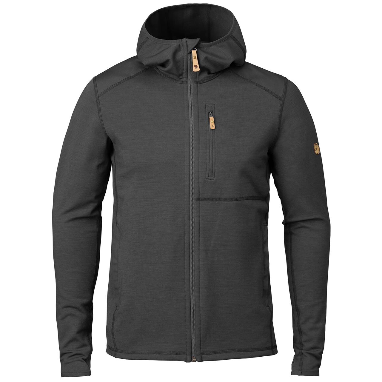  Fjällräven Mens Keb Fleece Hoodie  (GREY (DARK GREY-BLACK/030-550) XX-large)