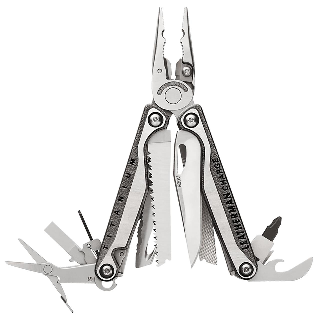 Se Leatherman Charge Plus Nylon Sheath Box (Grå (TITANIUM)) hos Friluftsland.dk