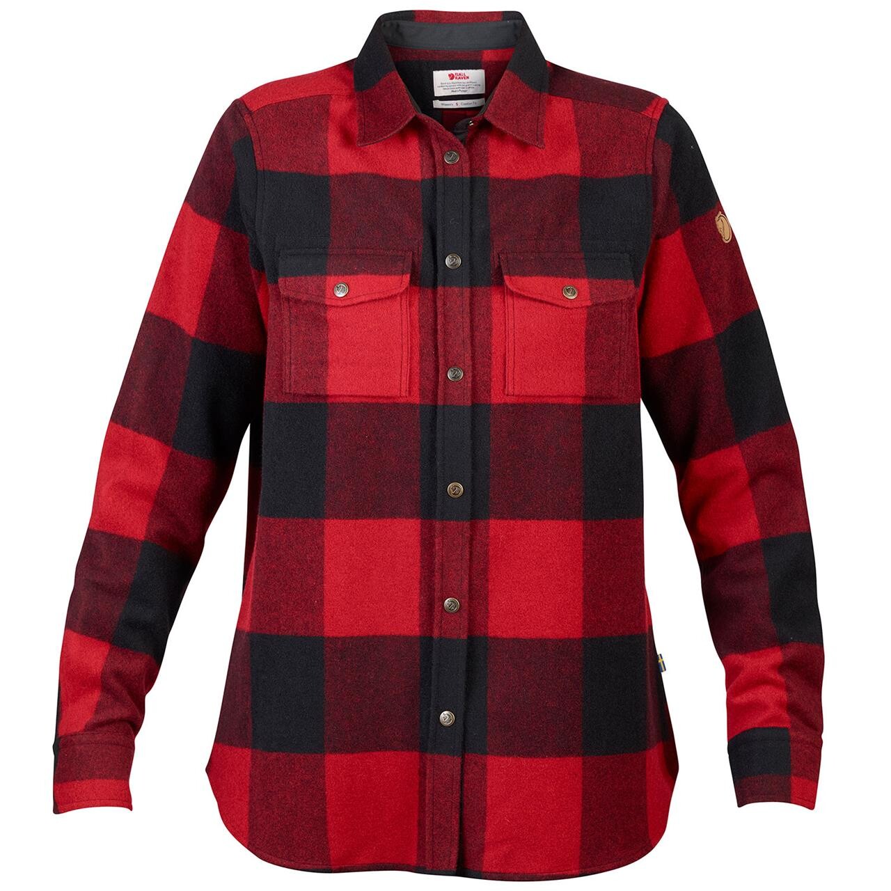 Fjällräven Womens Canada Shirt Ls (Rød (RED/320) Medium)