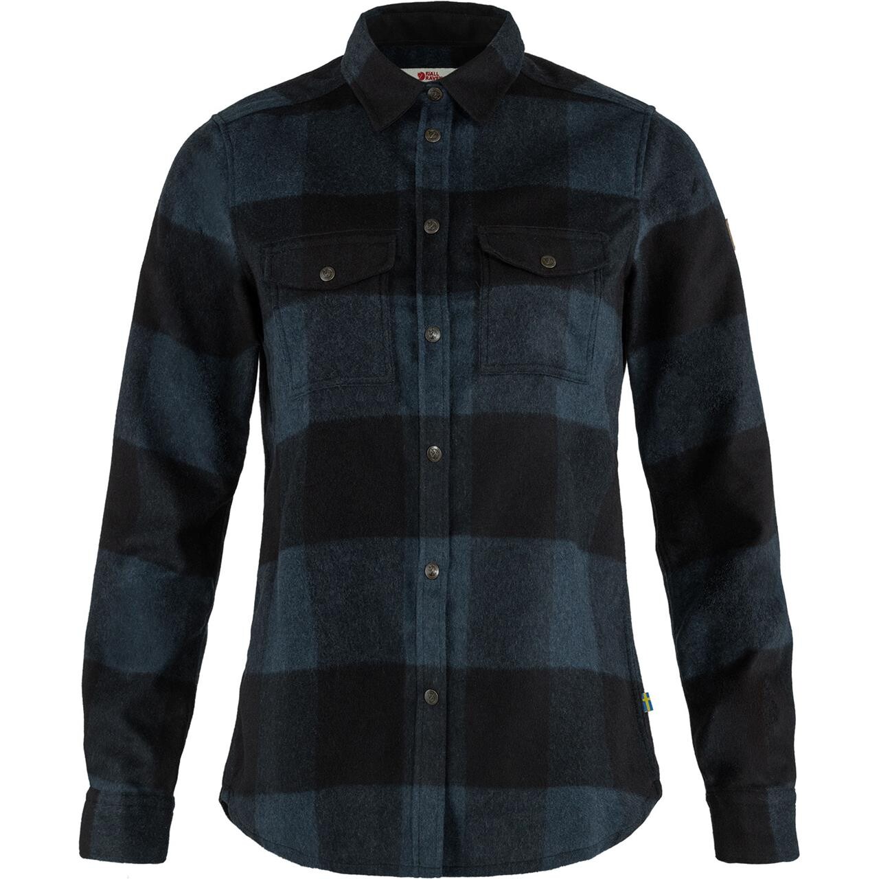 Fjällräven Womens Canada Shirt Ls (Blå (NAVY-BLACK/560-550) Small)