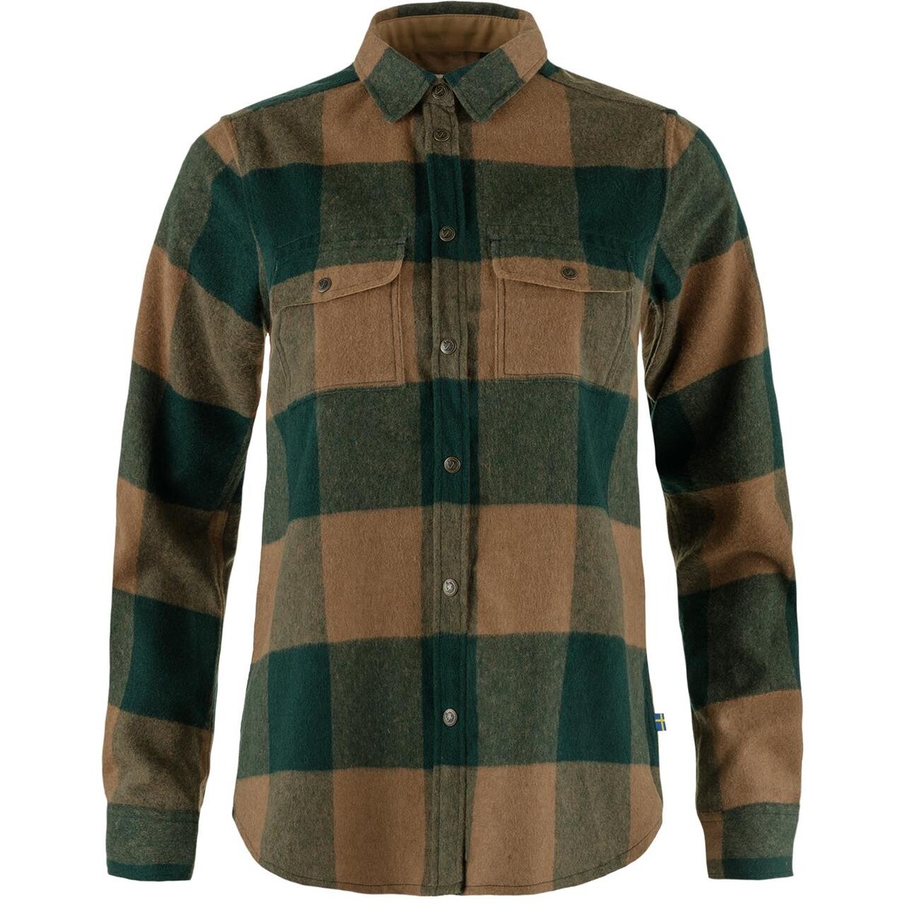 Fjällräven Womens Canada Shirt Ls (Grøn (DEEP PATINA-BUCKWHEAT/679-232) Medium)