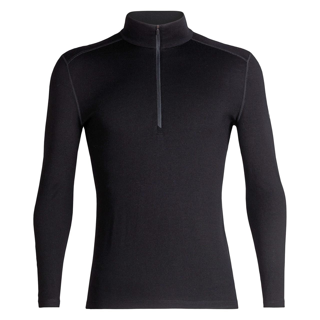 Icebreaker Mens 260 Tech L/S Half Zip  (Sort (BLACK) X-large)