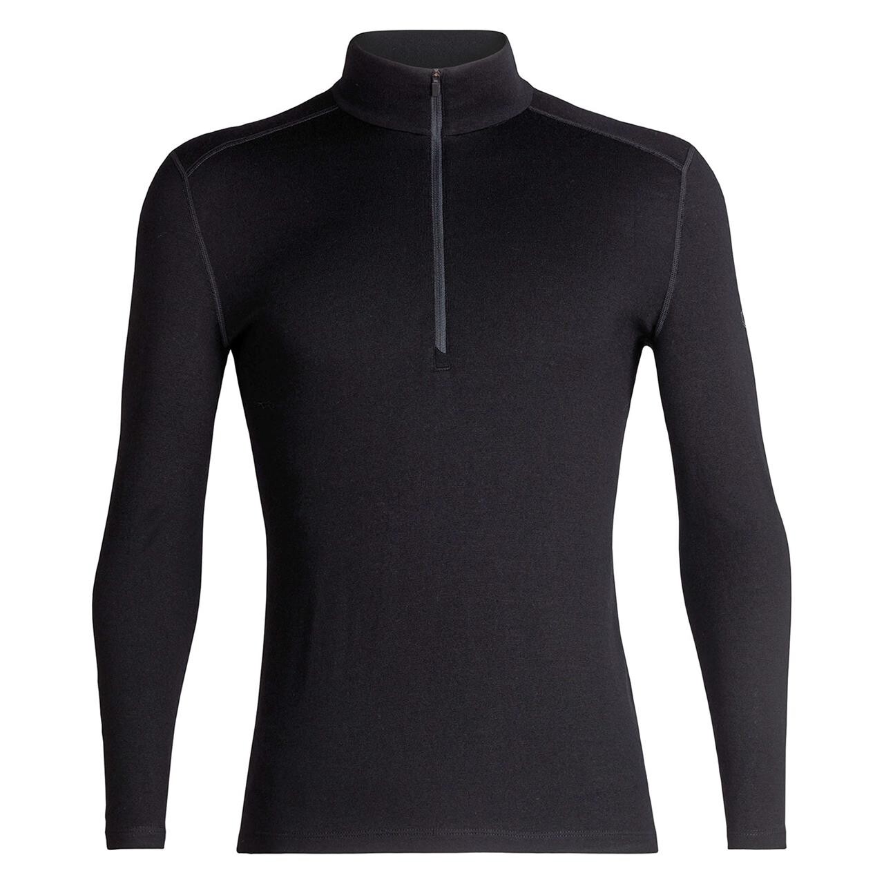 Se Icebreaker Mens 260 Tech L/S Half Zip (Sort (BLACK) Small) hos Friluftsland.dk