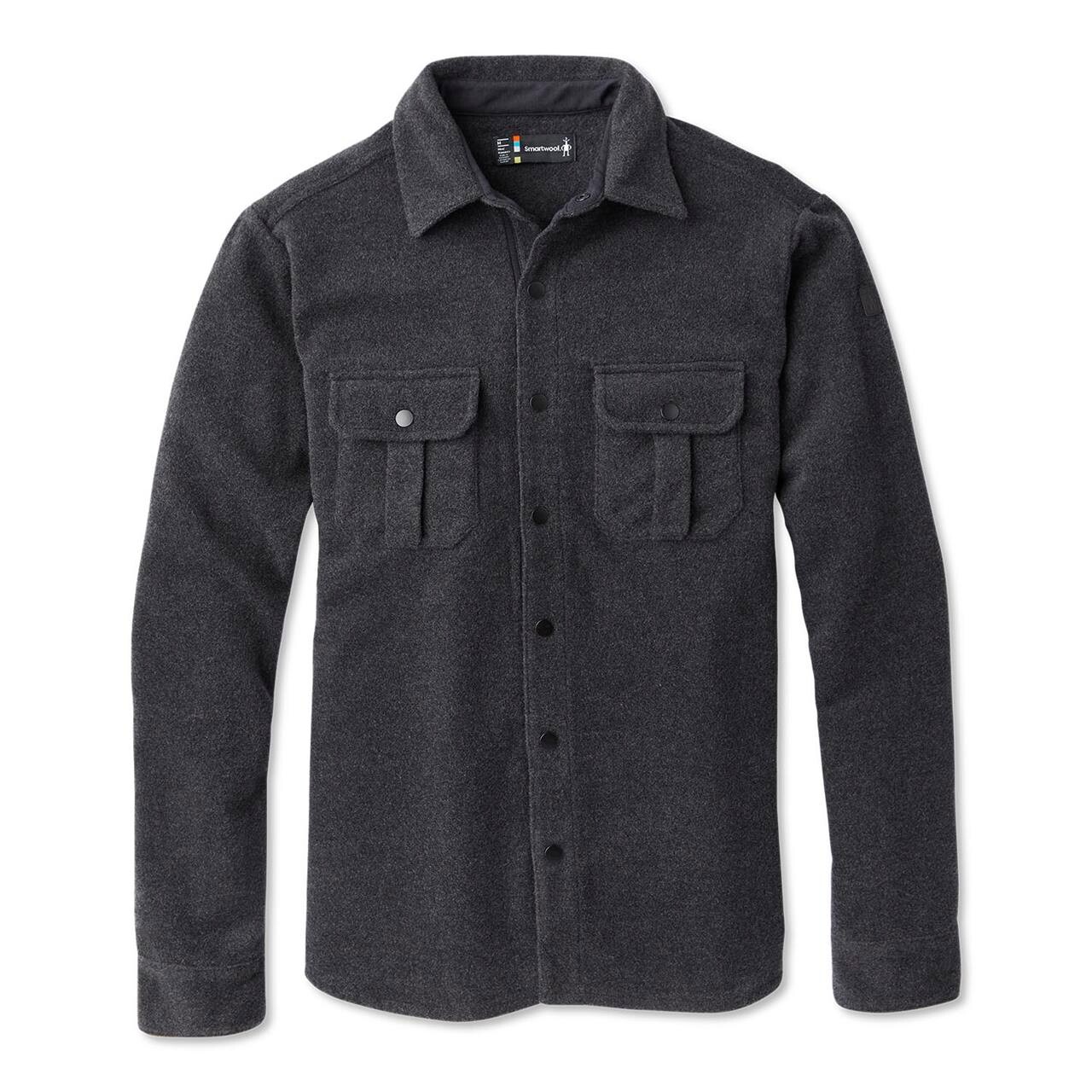 Smartwool Mens Anchor Line Shirt Jacket Grå Charcoal Heather