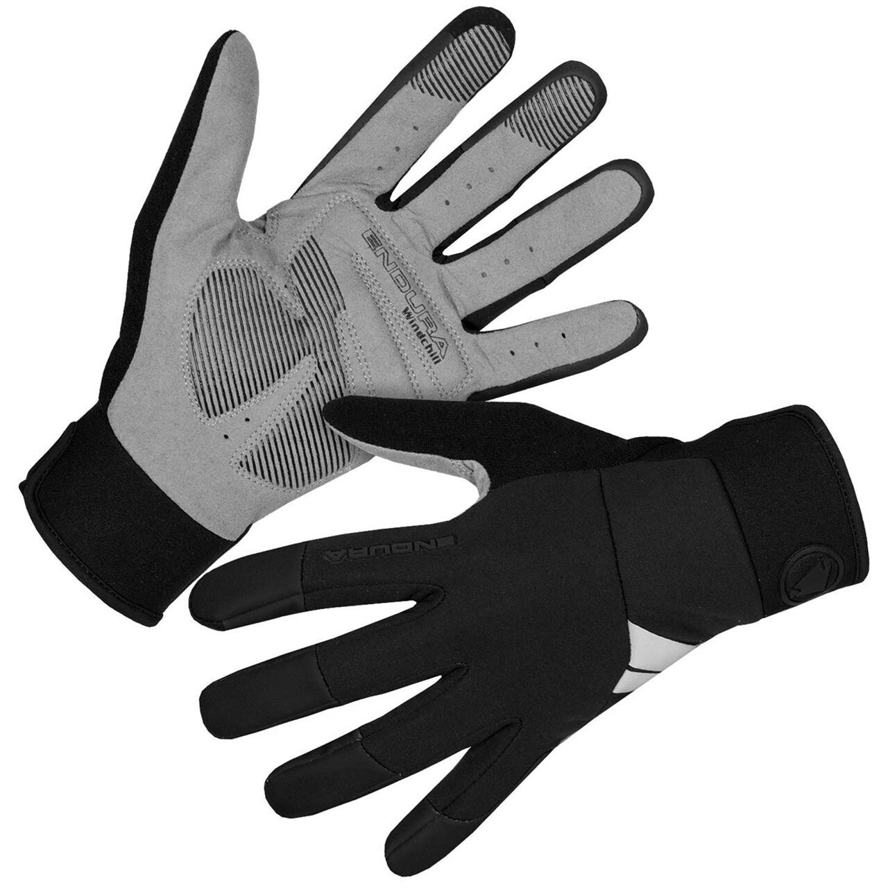 Endura Windchill Glove - Vindtætte cykelhandsker - Black - Str. XL