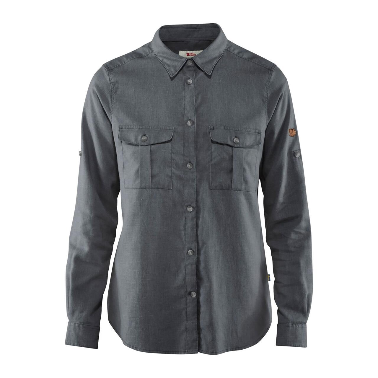  Fj&auml;llr&auml;ven Womens &Ouml;vik Travel Shirt L/S  (GREY (DUSK/042) X-large)