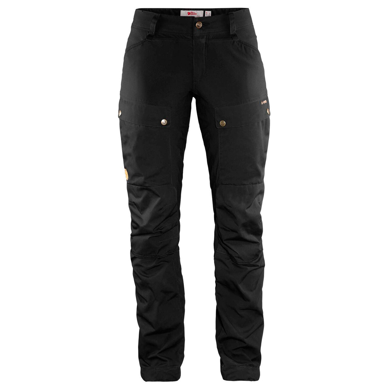 Se Fjällräven Womens Keb Curved Trousers Regular (Sort (BLACK/550) 42) hos Friluftsland.dk